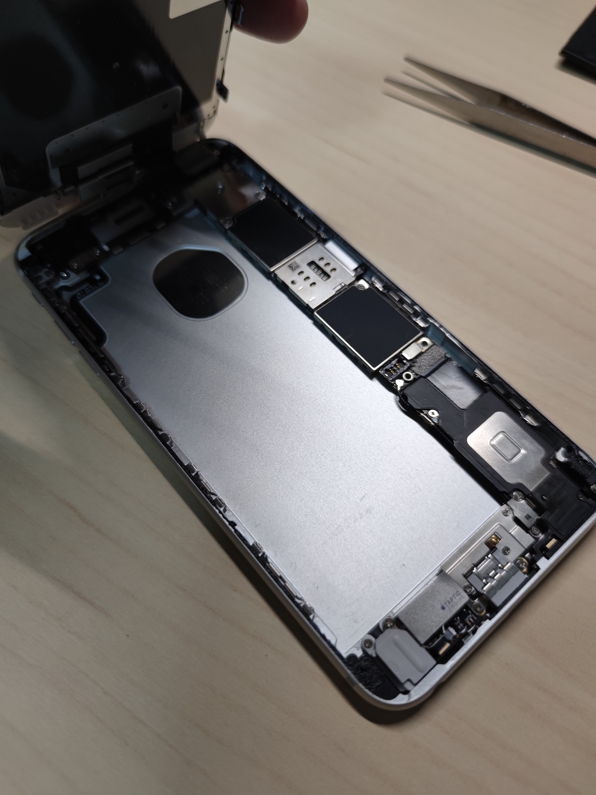 取下电池后的效果